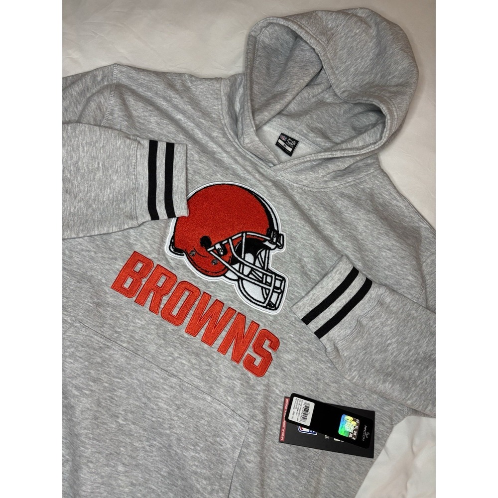 Ultra Game NFL Apparel Cleveland Browns Super Soft Pullover Hoodie Sweatshirt XL